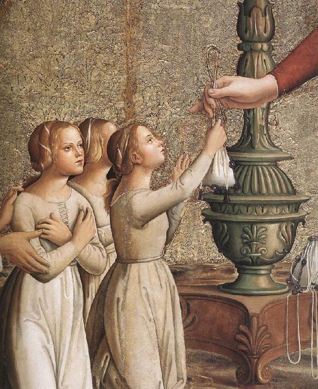 ANTONIAZZO ROMANO Annunciation (detail)  hgh oil painting picture